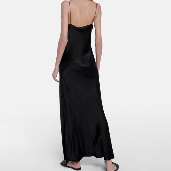 ASCENO Lyon Silk Satin Slip Dress Small - Picture 6 of 16